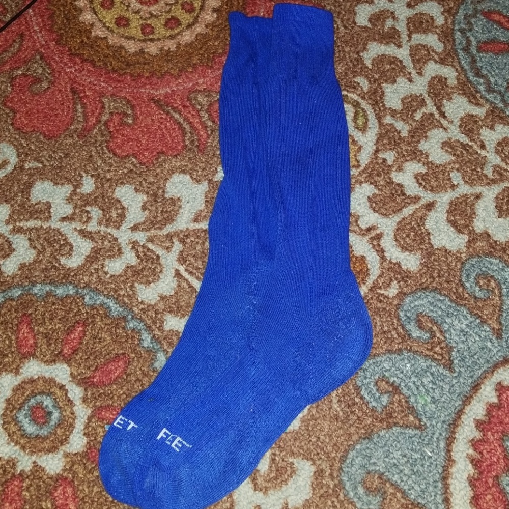 Blue knee high socks